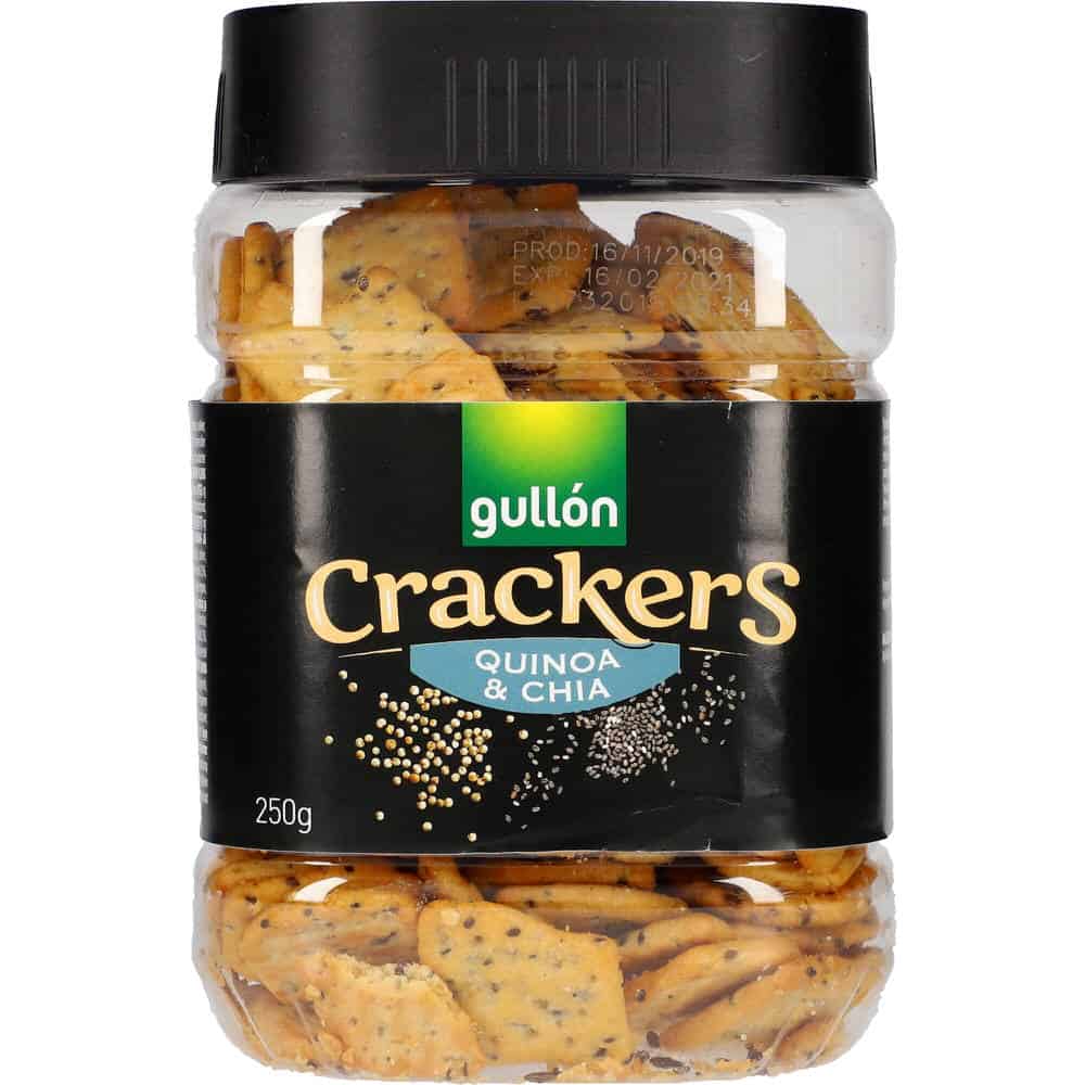 18: Gullón Crackers med quinoa- og chiafrø 250 g