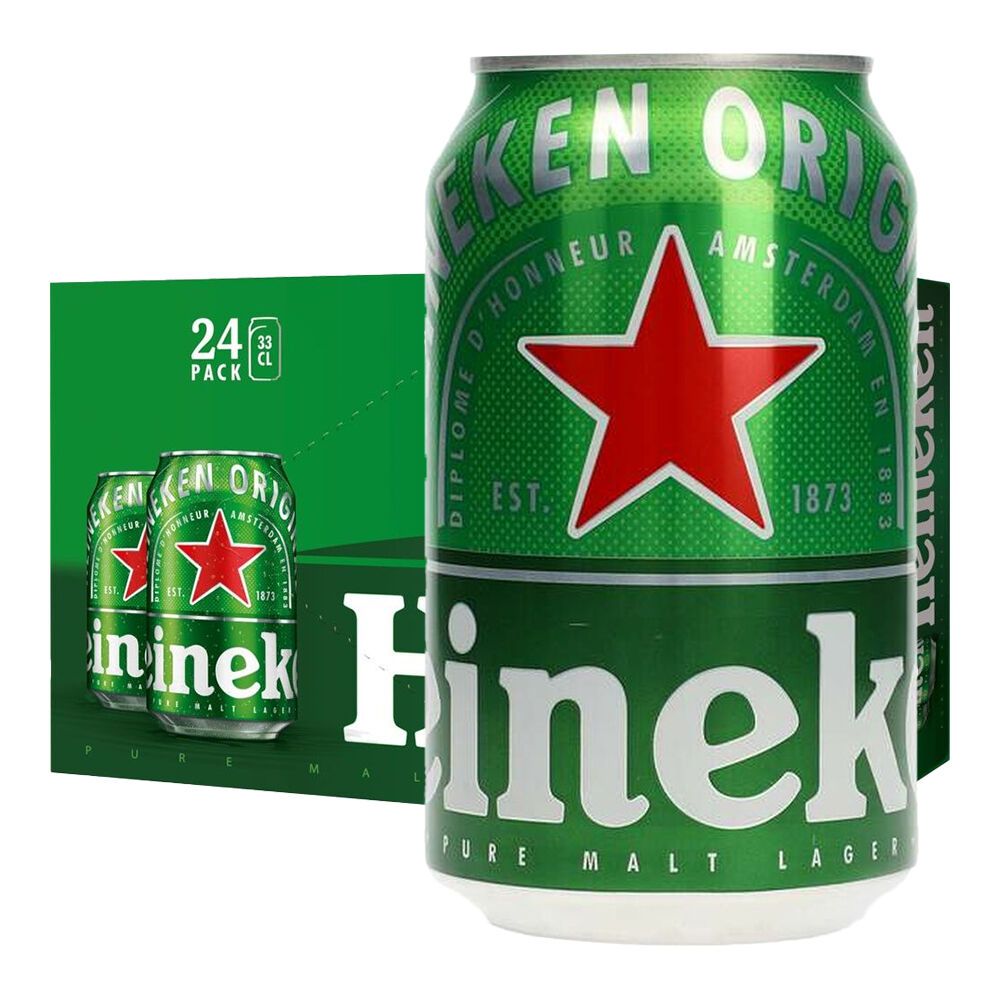 Heineken 5% 330ml | Stort udvalg af Heineken 5% 24 x 330ml