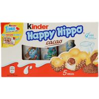 Kinder Happy Hippo Biscuits Cacao 5 stk. 105 g