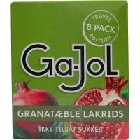Ga-jol Granatæble Lakrids 8er, 184 g