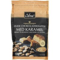 Odense Hvid Chokoladeknapper med Karamel 115 gr