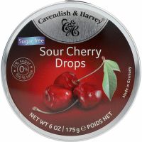 C&H Sour Cherry Drops - sukkerfri, 175 g