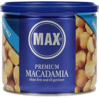 Max Premium Macadamia ristet uden salt 150 g