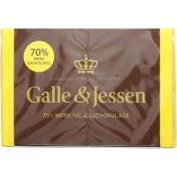 Galle & Jessen Mørk Pålægchokolade 70% 90g