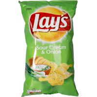 Lays Chips m. Sour Cream & Onion 175 g