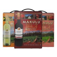 Makulu Cape Red 12,5% 3 L + Makulu White 12,5% 3 ltr. + Makulu Cape Rosé 12,5% 3 ltr.