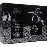 Albert Michler's Jamaican Artisanal Dark Rum 40%  Tin Cup Black GB
