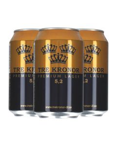 Tre Kronor Premium Lager 5,2% 24 x 330ml - 3 kasser (Bedst før 13.06.2023)