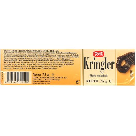 terning Allergi Bortset Toms Kringler Mørk 75 g | Stort udvalg af Toms Kringler Mørk 75 g